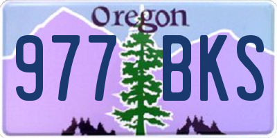 OR license plate 977BKS