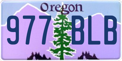 OR license plate 977BLB