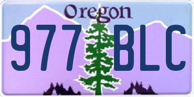 OR license plate 977BLC