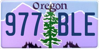 OR license plate 977BLE