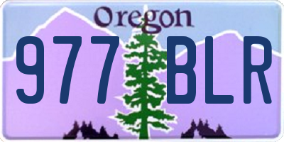 OR license plate 977BLR