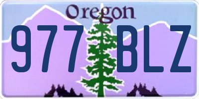 OR license plate 977BLZ