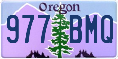 OR license plate 977BMQ