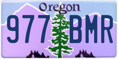 OR license plate 977BMR
