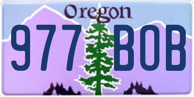 OR license plate 977BOB