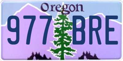 OR license plate 977BRE