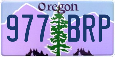 OR license plate 977BRP