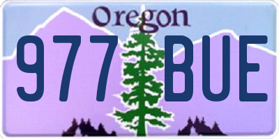 OR license plate 977BUE