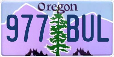 OR license plate 977BUL