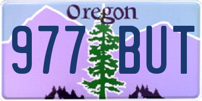 OR license plate 977BUT