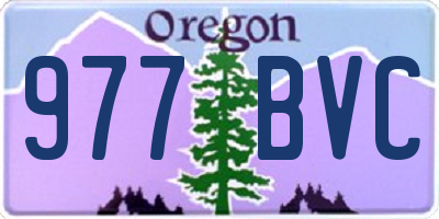 OR license plate 977BVC