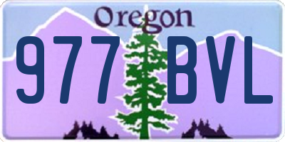 OR license plate 977BVL