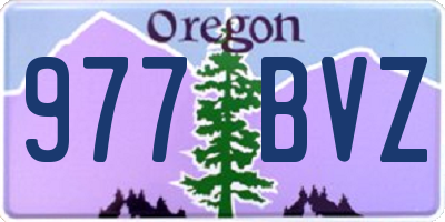 OR license plate 977BVZ