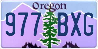 OR license plate 977BXG