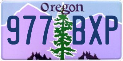 OR license plate 977BXP