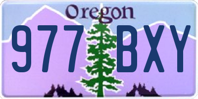 OR license plate 977BXY