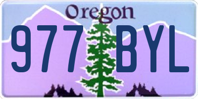 OR license plate 977BYL