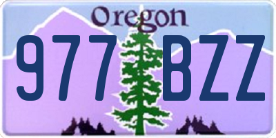 OR license plate 977BZZ