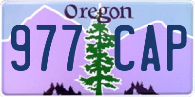 OR license plate 977CAP