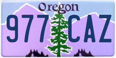 OR license plate 977CAZ