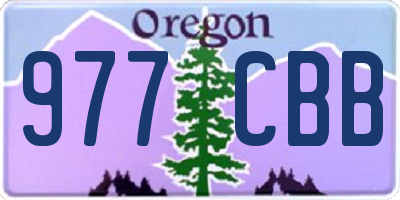 OR license plate 977CBB