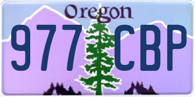 OR license plate 977CBP