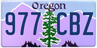 OR license plate 977CBZ