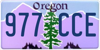 OR license plate 977CCE