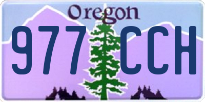 OR license plate 977CCH