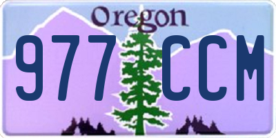 OR license plate 977CCM