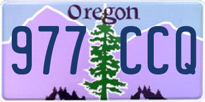 OR license plate 977CCQ