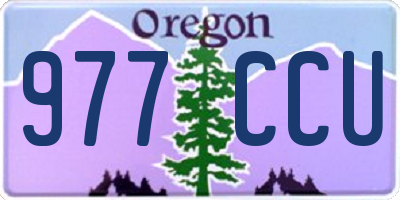 OR license plate 977CCU