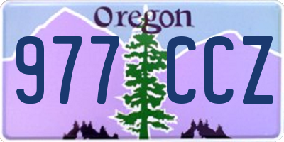OR license plate 977CCZ