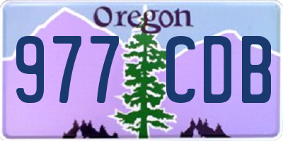 OR license plate 977CDB