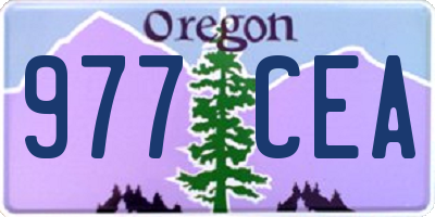 OR license plate 977CEA
