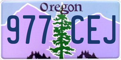 OR license plate 977CEJ
