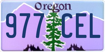 OR license plate 977CEL