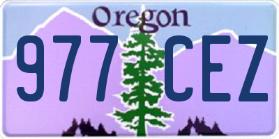 OR license plate 977CEZ