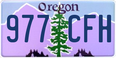 OR license plate 977CFH