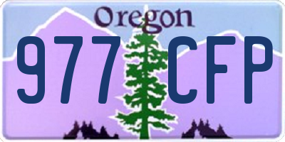 OR license plate 977CFP