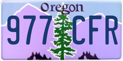 OR license plate 977CFR