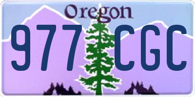 OR license plate 977CGC