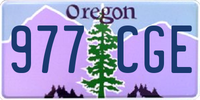 OR license plate 977CGE