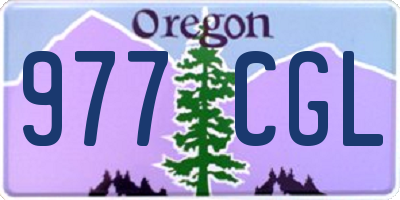 OR license plate 977CGL