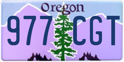 OR license plate 977CGT