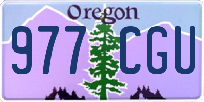 OR license plate 977CGU