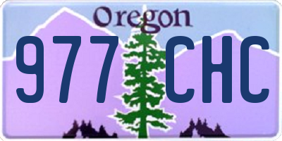 OR license plate 977CHC