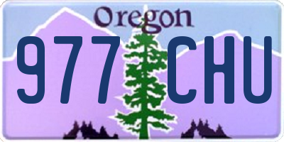 OR license plate 977CHU