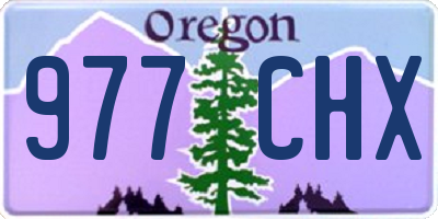OR license plate 977CHX