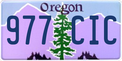 OR license plate 977CIC